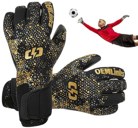 Guantes de portero, transpirables, antideslizantes, gruesos, elásticos, cómodos, guantes de portero para niños, niñas, adultos, adolescentes, familiares y amigos