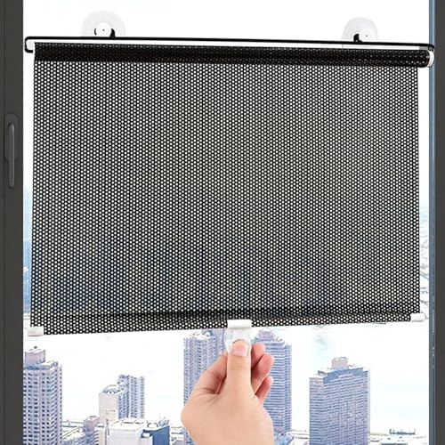 45x200cm Tenda a rullo con ventosa per finestre Tenda oscurante