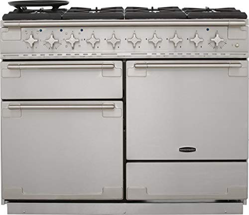 Rangemaster Elise ELS110DFFSS 110cm wide Dual Fuel Range Cooker with Gas Hob - Stainless Steel - A/A Rated