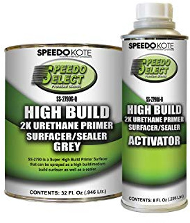 Speedokote SS-2790G-Q/SS-2790A-8 Super Fill High Build Primer GRAY. For California, Delaware, or Maryland, order SMR-221 40 fluid ounces