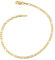 PRINS JEWELS Armband 14 Karat 585 Gold Italienisch Figaro Gelbgold Armkette Breite 3 mm (18)
