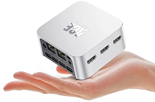 ACEMAGICIAN Vista V1 Smallest Mini PC Windows 11 Pro, Ιntel Alder Lake N97(Beat N95/N100,up to 3.60GHz), 16GB RAM/512GB M.2 SSD, Mini Office Desktop PC, Support 4K@60Hz Display/5G WiFi/BT 4.2/USB 3.2