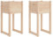 Makastle Set de 2 Bac à Fleurs, Pot à Fleurs, Lit Surélevé de Jardin, Jardinière Surélevée, Pot de Fleurs bac Vertical pour l'intérieur et l'extérieur, 40x40x81 cm Bois Massif de pin