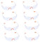 YREYBN 8Pcs Safety Glasses,Safety Goggles Eyewear Safety Specs Clear Eye Protection Glasses, Safety Goggles Protective Glasses for Welding Outdoor Construction Laboratory Chemicals