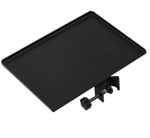 RTNLIT Heavy Metal Mic Stand Rack Tray Sound Card Tray, Small, 5.5 x 7.9