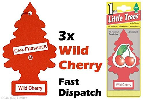 MAGIC TREE LITTLE TREE WILD CHERRY FRAGRANCE CAR AIR FRESHENER PACK OF 3