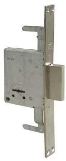 Cisa 1.57015.60.0 - Cerradura de embutir de borjas. 4 vueltas con palanca 57015 frente 25 entrada 60