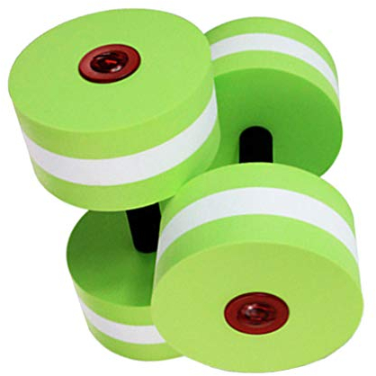 Wasserhanteln 2er Set hanteln Schwimmhanteln für -Fitness, Jogging, Wassergymnastik, Grün