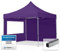 TOOLPORT Carpa Plegable Pabellón Carpa Plegable 3x3m - 2 Partes Laterales Pabellón ALU PES300 Carpa Party Techo 100% Purpura