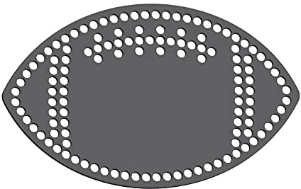 Rhinestone Genie Football 5 Magnetic Rhinestone Template, Black