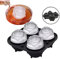 Moule a glace à rose 4 cavités, Fleur grand bac à glaçons en silicone avec couvercle, Moule DIY pour les cocktails, le whisky, les jus de fruits, moule glacon pour congélateur