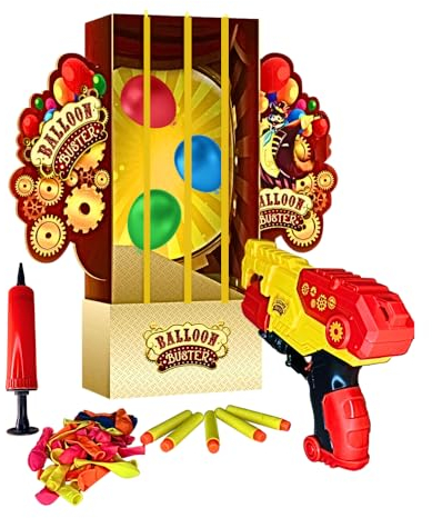 Be Blip – Buster-Ball, Spiele für Kinder, enthält 1 Pistole, Spielzeug Pfeile, Schaumstoff, ab 4 Jahren – Zwei Spielmodi – 2 bis 4 Spieler – Schießspiel, blau