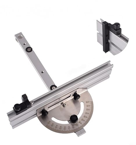 Règle d'angle de scie à table, jauge à onglet pour scie à table, routeur, travail du bois, règle à onglet réglable avec butée de piste, B