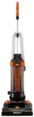 Daewoo Upright Vacuum, 750W With Cyclonic Suction, 7M Cord With 2M Flexi Hose, Air Turbo 2in1 Pet And Stair Brush, 2in1 Crevice And Upholstery Brush, Washable HEPA Filter, Black And Orange