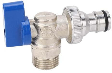 Válvula de Parada en ángulo, Válvulas de Cierre de Agua, Entrada Macho G1/2 Pulgadas, Salida Macho G3/4 Pulgadas para Baño, Inodoro, Cocina, Ducha, Fontanería