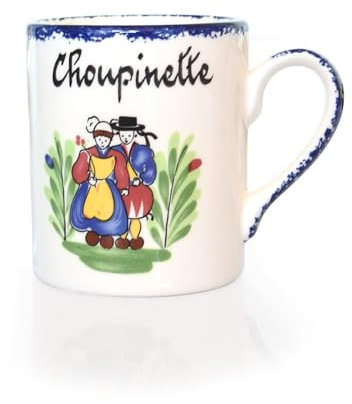 Générique Chope Bretonne Personnalisée Prénom Décor Couple Breton, Faïence, Mug, 200 Milliliters, Maison