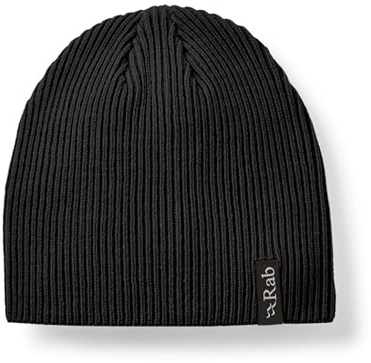 Rab Perimeter Beanie - Warm Skull Cap for Hiking, Climbing, & Skiing - Black - One Size