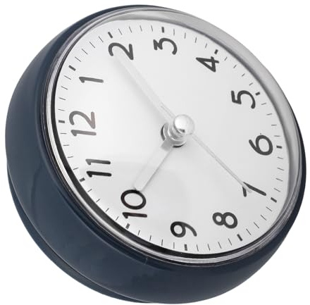 VILLCASE Reloj de Ducha de Baño con Ventosa Resistente al Agua, Plástico Duradero y Pantalla Precisa, Adecuado para Decoración en Salón o Junto Piscina