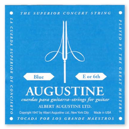 Augustine Corde per Chitarra Classica, Singole Mi6, Blu