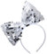 W WIDMANN MILANO Party Fashion - Haarreif mit Schleife, Pailletten, Kopfschmuck, Accessoire Karneval