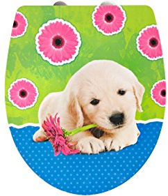 ADOB, Design WC Sitz Klobrille Puppy, Absenkautomatik, abnehmbar zur Reinigung, 60879