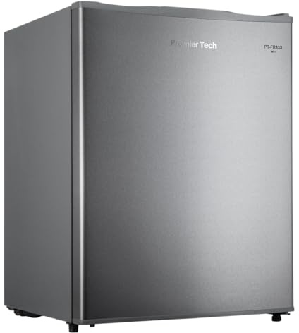 PremierTech Mini Congelatore, Freezer 42 litri, 4**** Stelle, Compatto, Da Tavolo, Risparmio Energetico, Porta reversibile, Silver, PT-FR43S