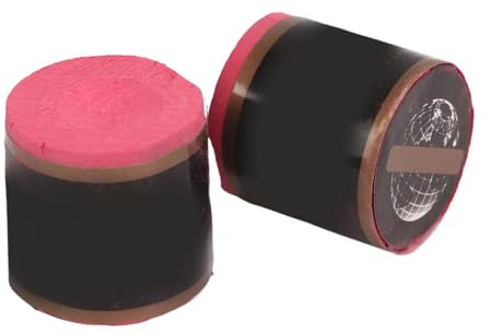 SPYMINNPOO Tiza para Taco de Billar, 2 uds. Tiza para Taco de Billar Tiza para Taco de Billar Accesorios para Billar Cilindro Fuerte Adherencia (Rosa roja)