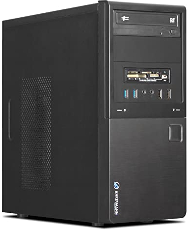 Ankermann Silent Desktop PC Madrid | Intel Core i7-8700 | Nvidia GeForce GT 740 4GB | 16GB RAM | 512GB NVMe SSD | 2TB HDD | Windows 11 | WLAN & Bluetooth | Maus & Tastatur | Libre Office