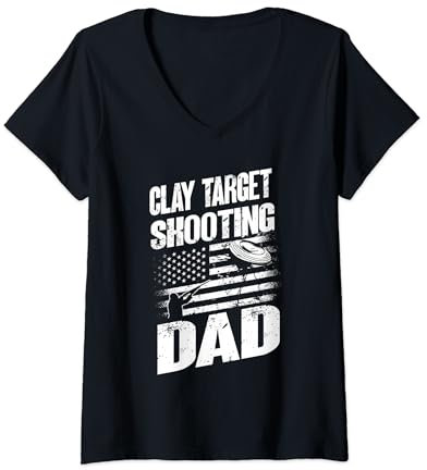 Lustiges Tontauben schiessen Outfit- Tontauben schiessen T-Shirt mit V-Ausschnitt