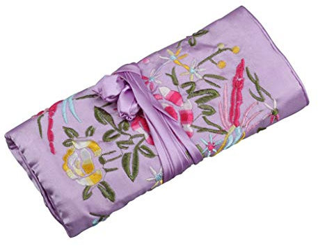 LEYILE Sac à bijoux traditionnel en soie avec broderie chinoise