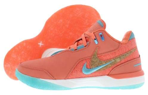Lebron NXXT Gen AMPD Basketball Shoes (FJ1566-401, Mineral Blue/Sail/Light Wild Mango) Size 10