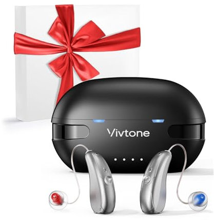 Vivtone Bluetooth Hearing Aids with APP Control for Precise Fitting, Phone Call & Music Streaming, Rechargeable OTC Hearing Aids for Seniors Adults Men Women, Xpure 2.0