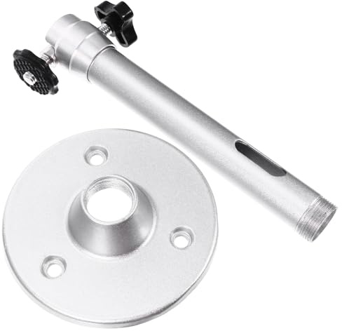 VALICLUD Supporto in Lega di Alluminio per Proiettore da Soffitto e Parete, Staffa Girevole a 360° per Videoproiettore, Montaggio Versatile per Home Cinema e Ufficio