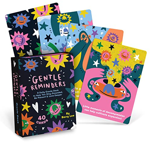 Em & Friends Gentle Reminders Daily Oracle Deck: To Help You Stay Grounded, Be Present & Love Deeper, 40 Positive Affirmation Cards