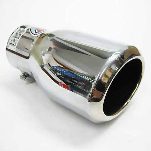 Universale 626 Terminale di scarico per auto Terminale Silenziatore sportivo Acciaio inossidabile Cromo 71mm