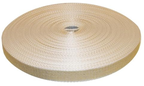 Bricoleva.it Cintino per Tapparelle Avvolgibili Resistente - Cinghia Rinforzata Bicolore per Tapparelle e Persiane, Adatto a Uso Interno ed Esterno - Diverse Misure Disponibili (Grigio/Avana 25 mt)