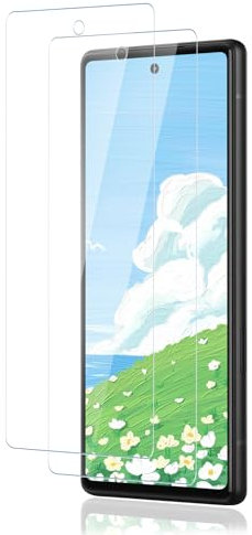 Carantee Schutzfolie für Panzerglas für Google Pixel 6A Schutzglas, 2 Stück 9H Härte Sensitive Touch für Pixel 6A Displayschutz, Blasenfrei Anti-Fingerabdruck für Google 6A Displayschutzfolie