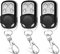 3pcs 433.92Mhz Fixed Code Clone Remote Control, Universal Remote for Garage Door, Gate, RF Transmitter Keychain, Only for Fixed Code, Not Compatible with Rolling Code