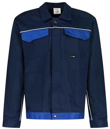 BWOLF Chaqueta de trabajo de algodón para hombre, chaqueta de trabajo, chaqueta de cintura, azul marino 1, XXXL