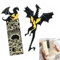 2 PCS Bookmark Drachenförmiges,Fourth Wing Lesezeichen,Lesezeichen Fantasy,Doppelseitig Lesezeichen Metall,Lesezeichen Anime für Buchliebhaber Freunde Familie Lesebegeisterte,Geschenk,Schwarz