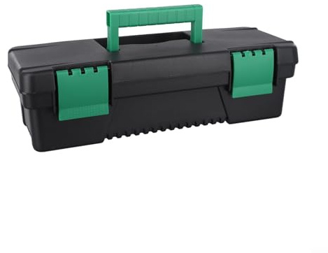 Caja de almacenamiento de herramientas de 10 pulgadas para reparaciones eléctricas y trabajos de carpintería con cerradura y mango ABS seguro