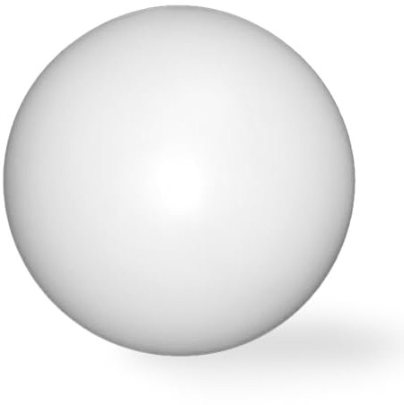 Extrumol - Bola Farola Exterior - Globo de Iluminación - Polietileno - Recambio sin Rosca - Blanco (Blanco, 50 cm)
