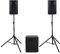 Pronomic Powerstage Economy 1812 2.1 - aktives PA-Set mit 1x 18-Subwoofer und 2X 12-Satelliten - 540 Watt Gesamtleistung (RMS) - inklusive Lautsprecherstative