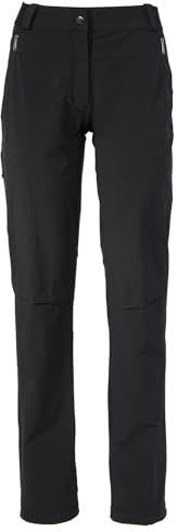 VAUDE Wanderhose Damen Farley Stretch III - Wasserabweisende Damen Trekkinghose, Bequeme Stretch-Wanderhose – strapazierfähig & schnelltrocknend - Black, 42-Long
