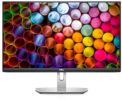 Dell S2421H 23.8-inch Full HD 1920 x 1080 75Hz Monitor, 4MS Grey-to-Grey Response Time (Extreme Mode), Built-in Dual Speakers, Built-in Dual HDMI Ports, AMD FreeSync Technology, Platinum Silver