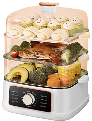 Vaporera eléctrica Home One, máquina de olla de vapor multifuncional, olla caliente, vaporera eléctrica de acero inoxidable, multicapa