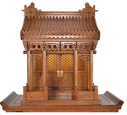wandmontierter Buddha-Altar Buddhistische Nischen aus massivem Holz for Räucherschränke im Haushalt, Bodhisattva-Schränke, Buddha-Schränke, vertikale Schränke, Tische, Schreine, buddhistische Guanyin-