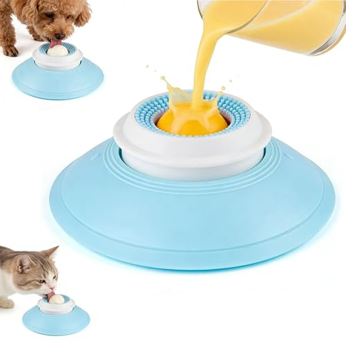 2026 New Lick Sphere Dog, Anxieties Relief Slow Feeder Dog Lick Ball Treat Dispenser, Non-Slip Licking Bowl, Enrichment Toys, Suitable for All Types of Dogs/Cats