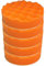 Craft-Equip Basic 5er Pack 150mm Polierschwamm orange gewaffelt Polierpad Auto