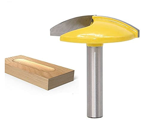 SYJY-SHOP 1PC Bowl Router Bit, 8mm Shank Small Bowl Router Bit,1-1/2 Radius - 1-3/4 Wide Door Knife Woodworking Cutter (Cutting Edge Length : 8mm shank)